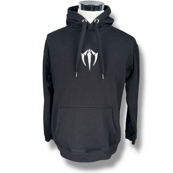 Midnight Society Claw Hoodie Mens XL Black Cotton Drawstring Pullover Streetwear - Picture 1 of 9